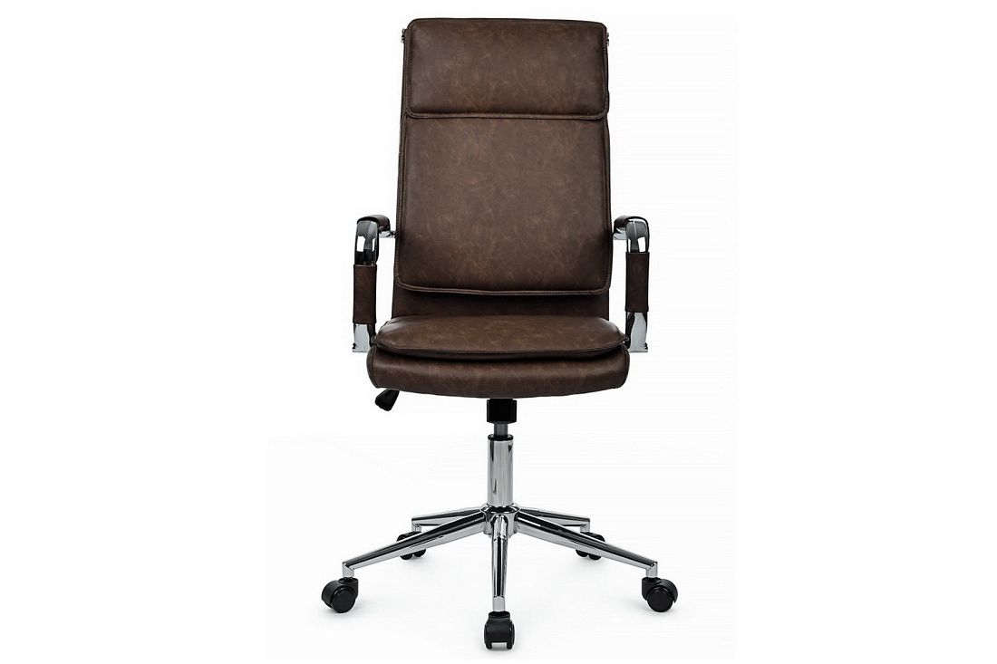 кресло руководителя rv chair dil 6018h коричневая экокожа фото